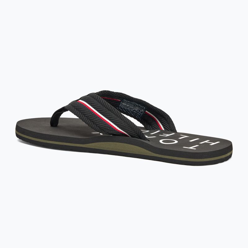 Vyriškos šlepetės per pirštą Tommy Hilfiger Web Beach Sandal black 3