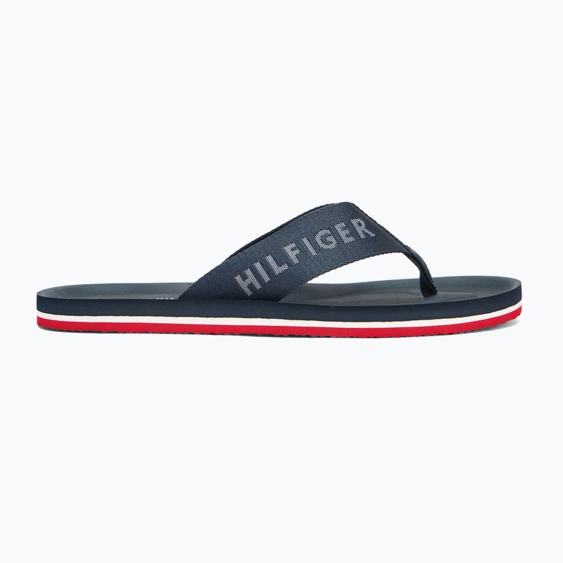 Vyriškos šlepetės per pirštą Tommy Hilfiger Comfort Beach Sandal military denim 2