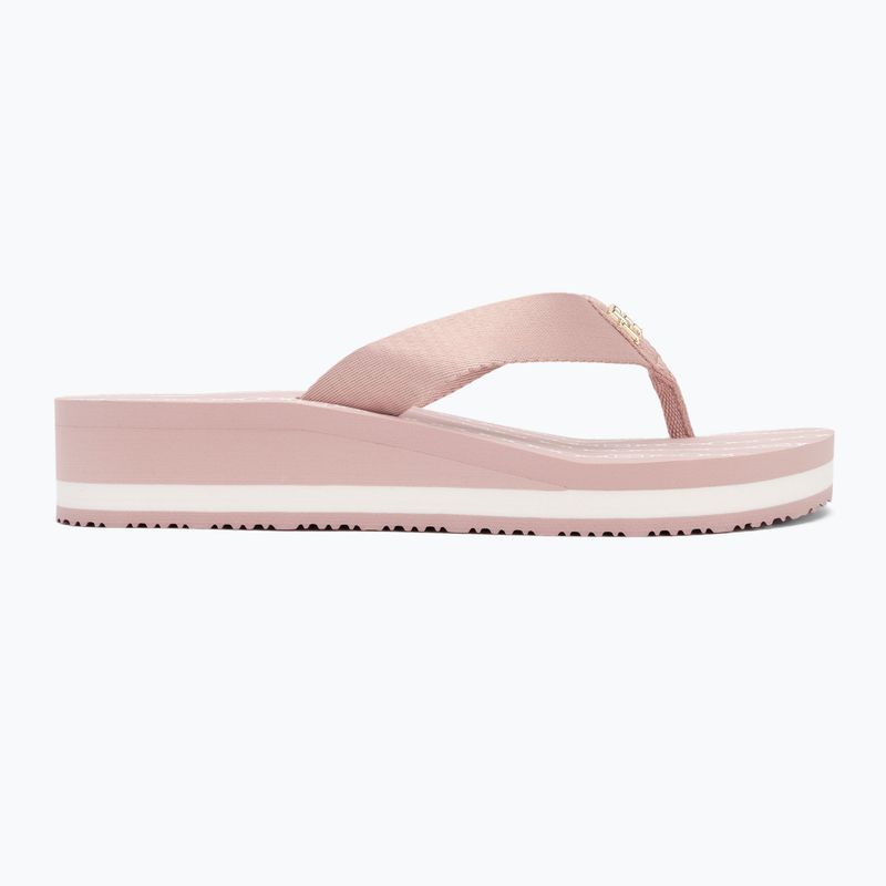Moteriškos šlepetės per pirštą Tommy Hilfiger Im Th Chainprint Midwedge Sandal foggy pink 2