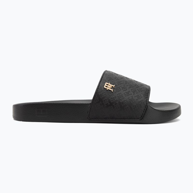 Moteriškos šlepetės Tommy Hilfiger Monogram Poolside black 2
