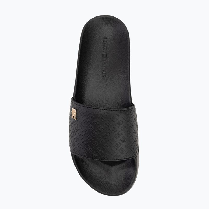 Moteriškos šlepetės Tommy Hilfiger Monogram Poolside black 5