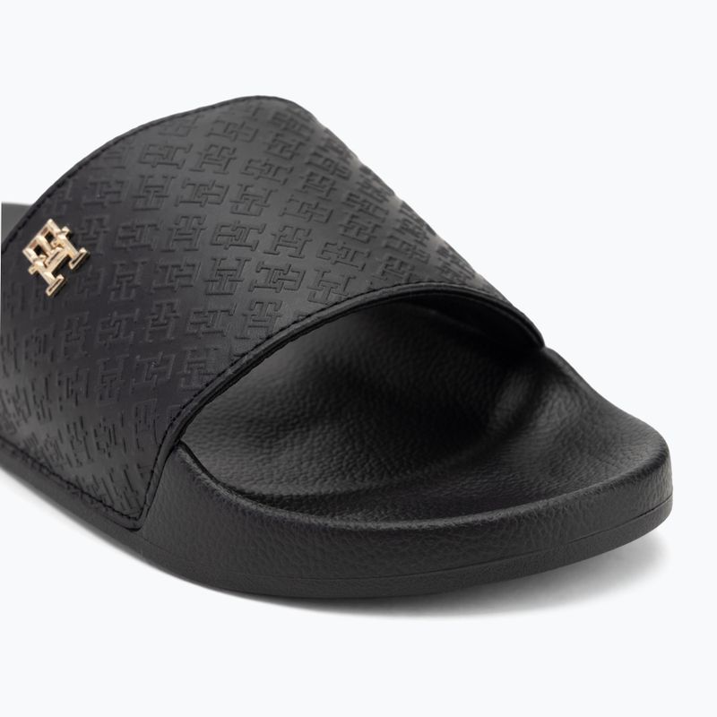 Moteriškos šlepetės Tommy Hilfiger Monogram Poolside black 7