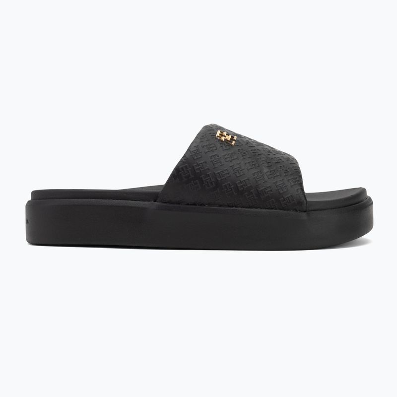 Moteriškos šlepetės Tommy Hilfiger Platform Monogram Poolslide black 2