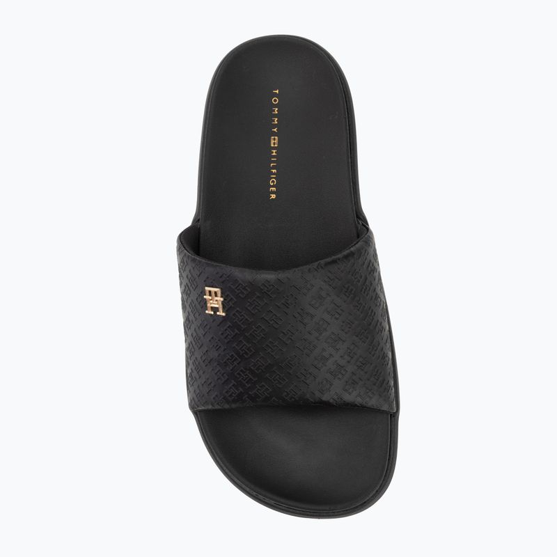 Moteriškos šlepetės Tommy Hilfiger Platform Monogram Poolslide black 5