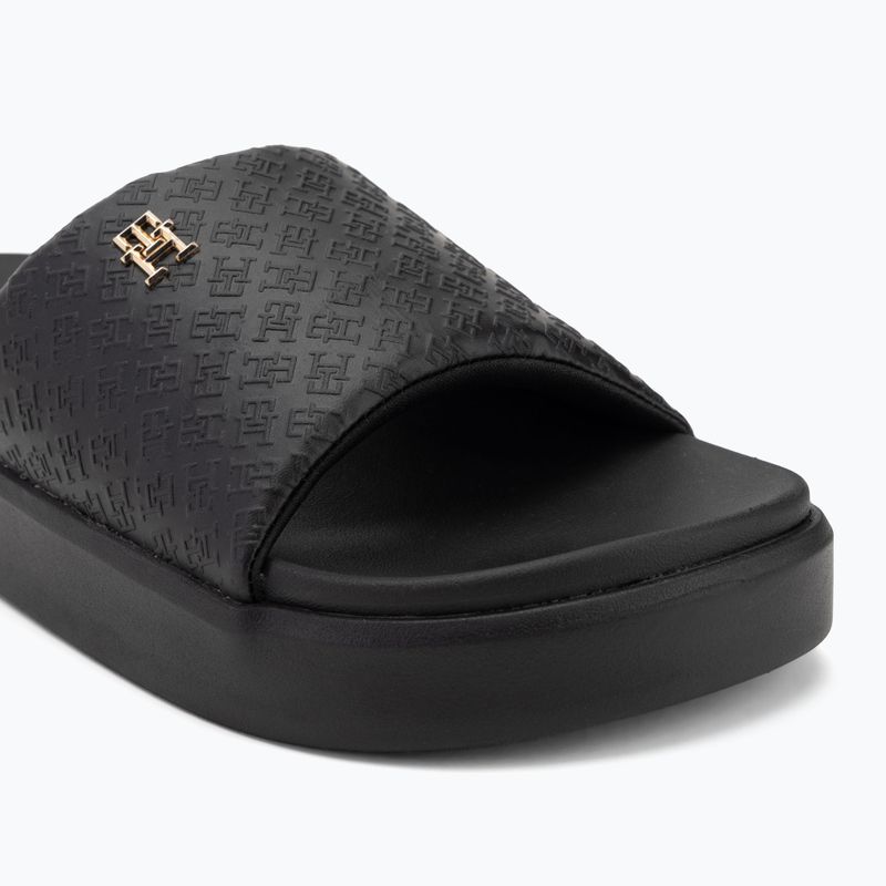 Moteriškos šlepetės Tommy Hilfiger Platform Monogram Poolslide black 7