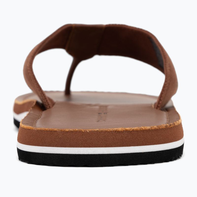 Vyriškos šlepetės per pirštą Tommy Hilfiger Leather Beach Sandal winter cognac 6