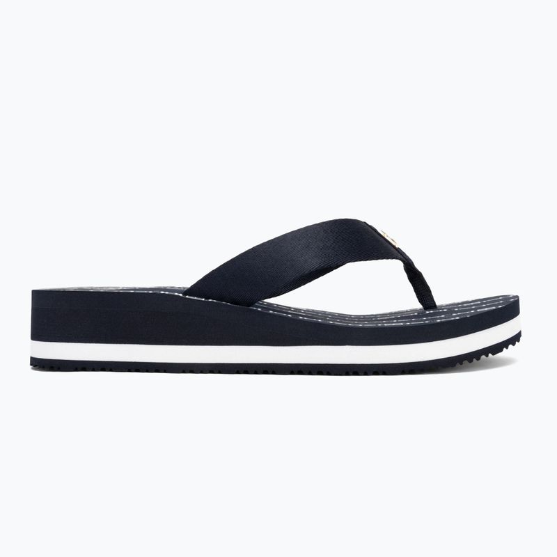 Moteriškos šlepetės per pirštą Tommy Hilfiger Im Th Chainprint Midwedge Sandal space blue 2