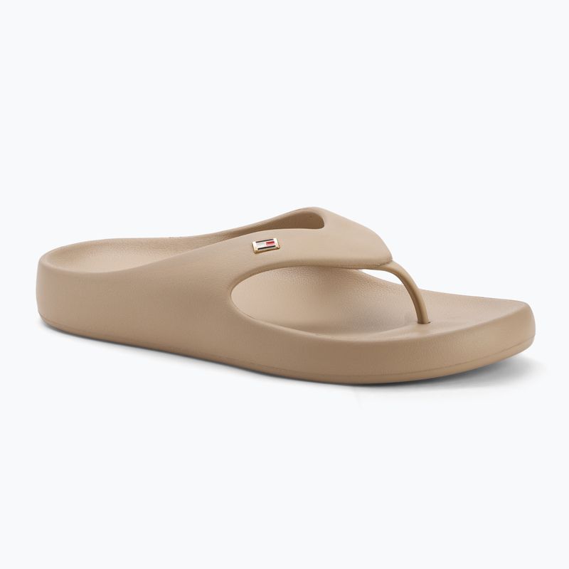 Moteriškos šlepetės per pirštą Tommy Hilfiger Comfort Beach Sandal horseradish