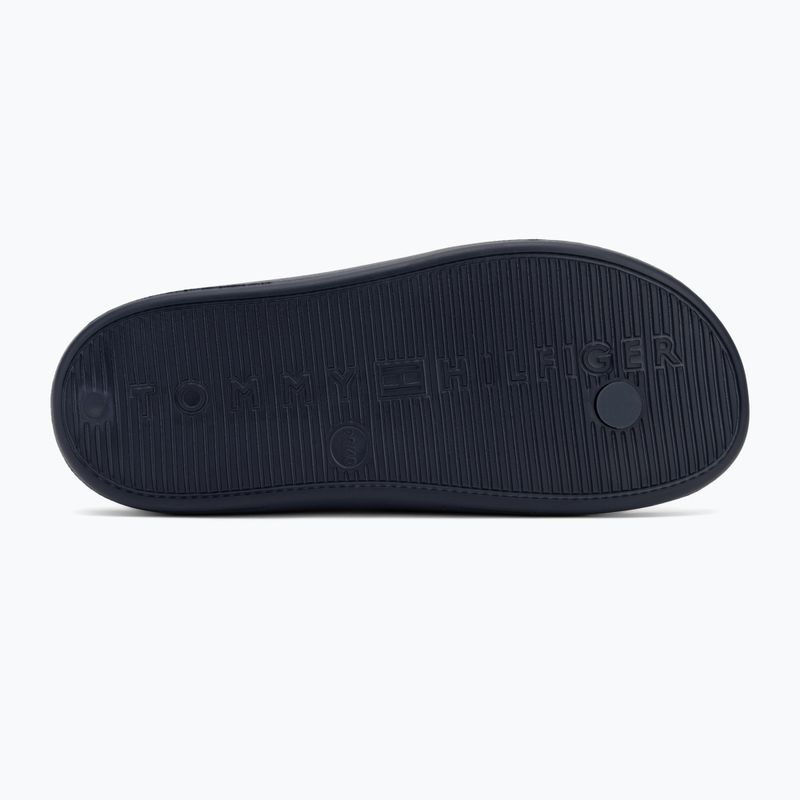 Moteriškos šlepetės per pirštą Tommy Hilfiger Comfort Beach Sandal space blue 4