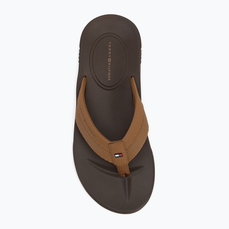 Vyriškos šlepetės per pirštą Tommy Hilfiger Molded Beach Sandal desert khaki 5