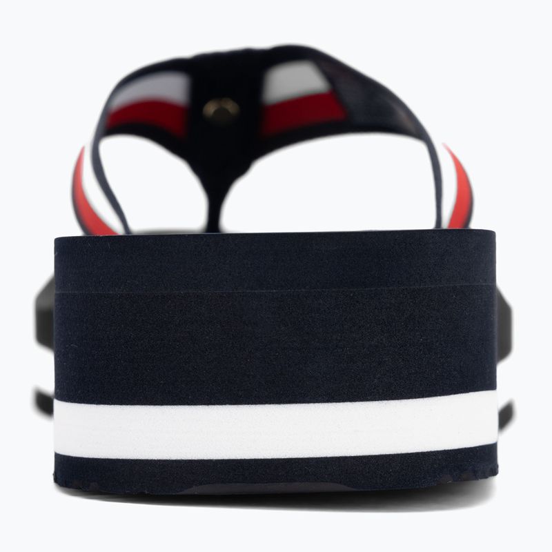 Moteriškos šlepetės per pirštą Tommy Hilfiger Corp Mid Wedge Beach Sandal space blue 6