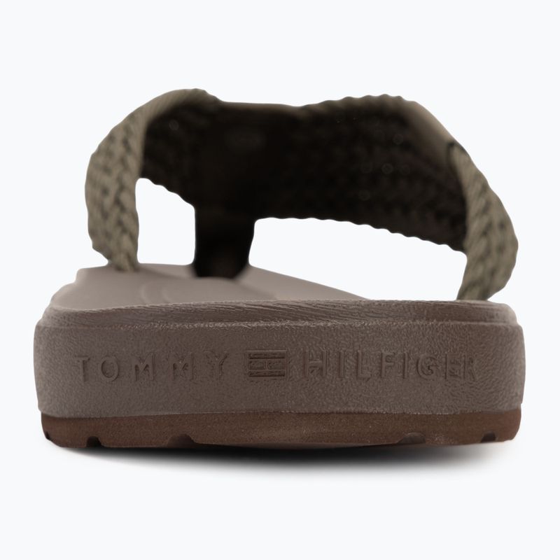 Vyriškos šlepetės per pirštą Tommy Hilfiger Molded Web Beach Sandal army green 6