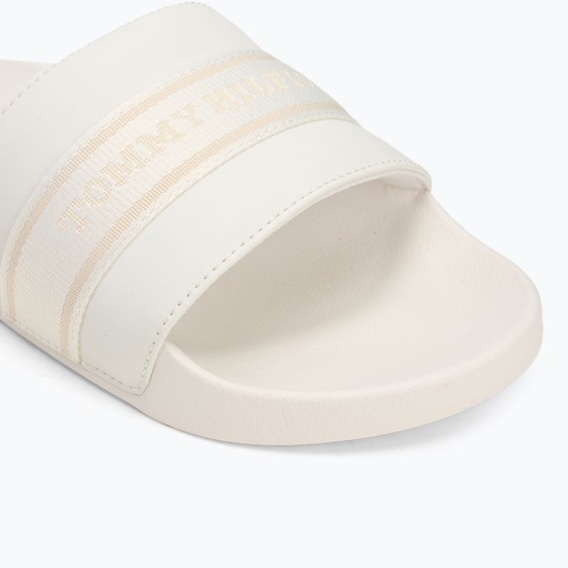 Moteriškos šlepetės Tommy Hilfiger Poolside With Webbing ecru 7