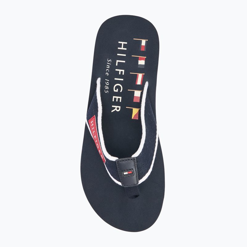 Vyriškos šlepetės per pirštą Tommy Hilfiger Patch Beach Sandal desert sky 5