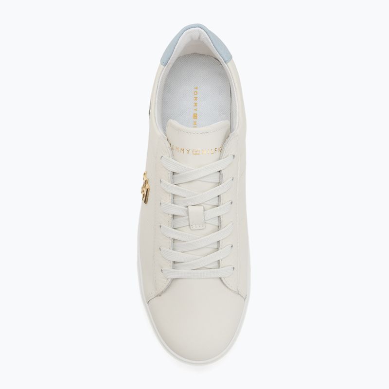 Moteriški batai Tommy Hilfiger Platform Court ecru/breezy blue 5