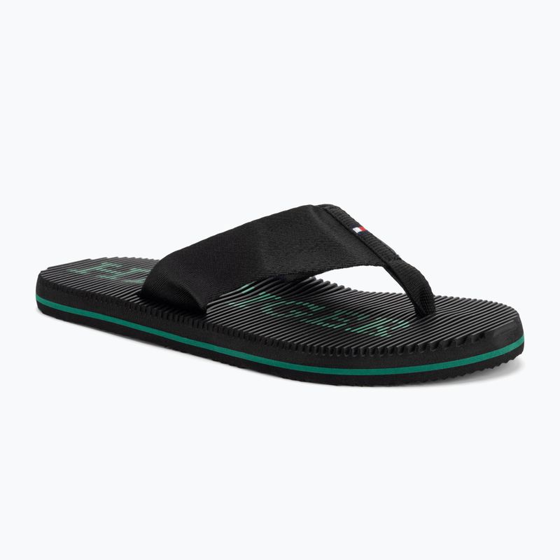 Vyriškos šlepetės per pirštą Tommy Hilfiger Massage Beach Sandal black
