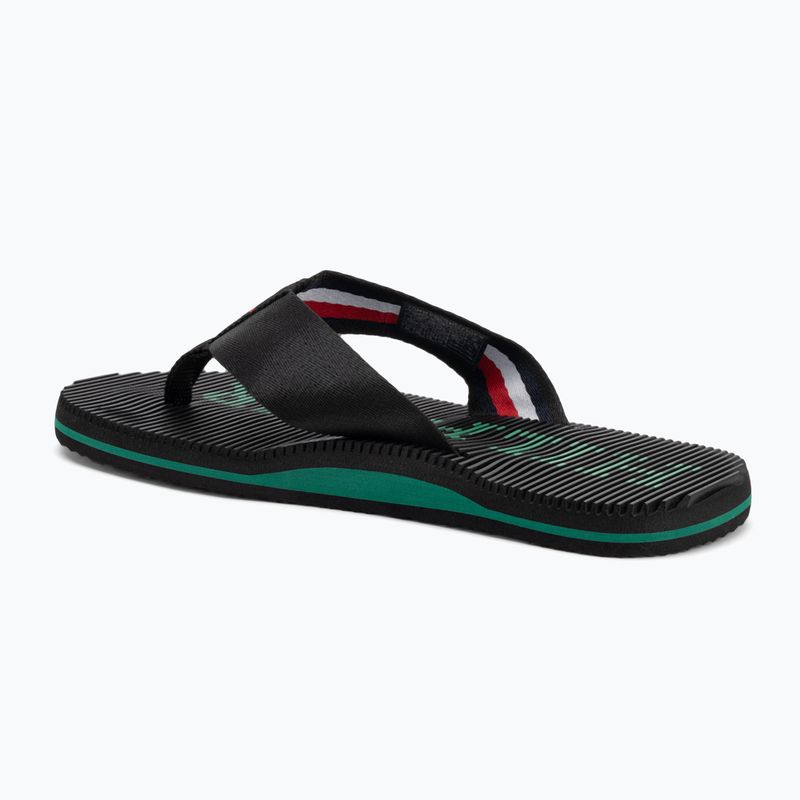 Vyriškos šlepetės per pirštą Tommy Hilfiger Massage Beach Sandal black 3