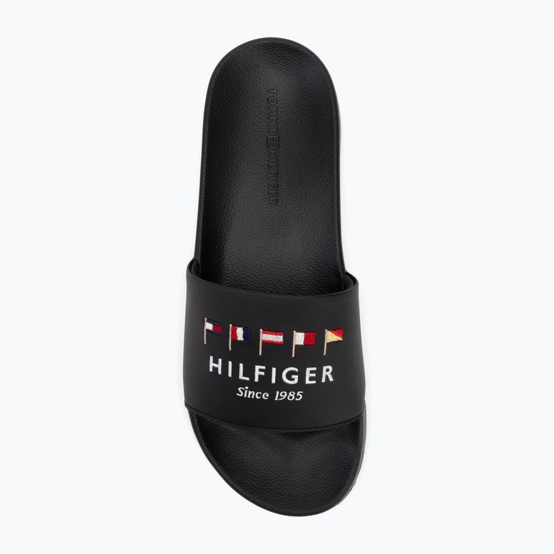 Vyriškos šlepetės Tommy Hilfiger Flags Pool Slide black 6