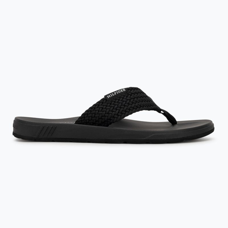 Vyriškos šlepetės per pirštą Tommy Hilfiger Molded Web Beach Sandal black 2