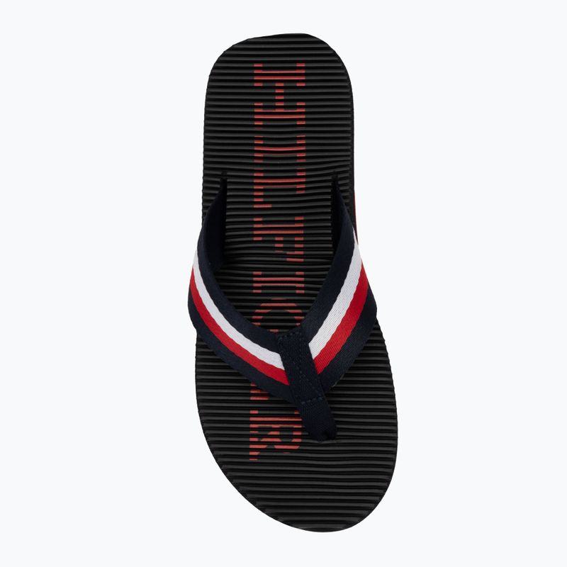 Vyriškos šlepetės per pirštą Tommy Hilfiger Massage Beach Sandal desert sky 5