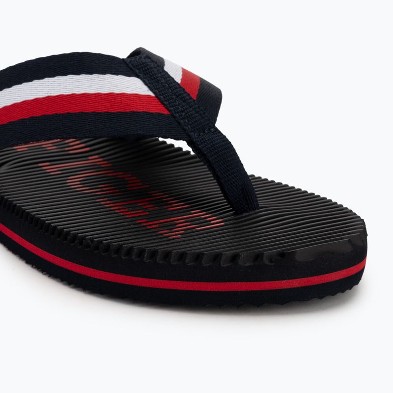 Vyriškos šlepetės per pirštą Tommy Hilfiger Massage Beach Sandal desert sky 7