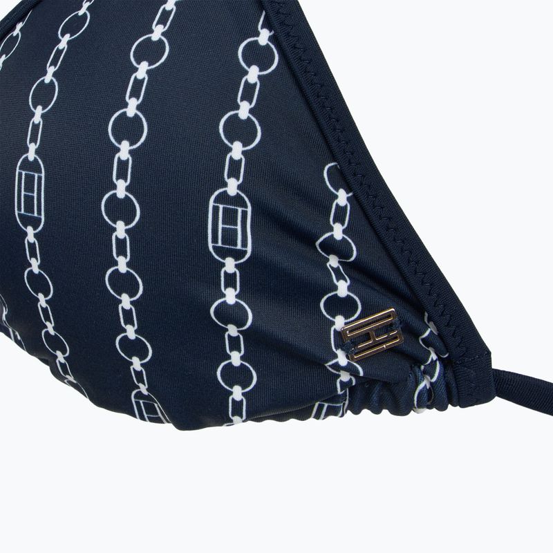 Maudymosi kostiumėlio viršus Tommy Hilfiger Triangle Rp Print flag chain dark night navy 3