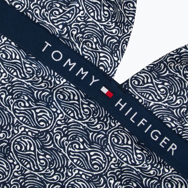 Moteriškas vientisas maudymosi kostiumėlis Tommy Hilfiger Halter One Piece Rp Print illustrated wave dark night navy 3