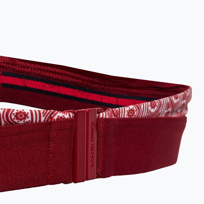 Maudymosi kostiumėlio viršus Tommy Hilfiger Halter Rp Print floral stripe regatta red 4