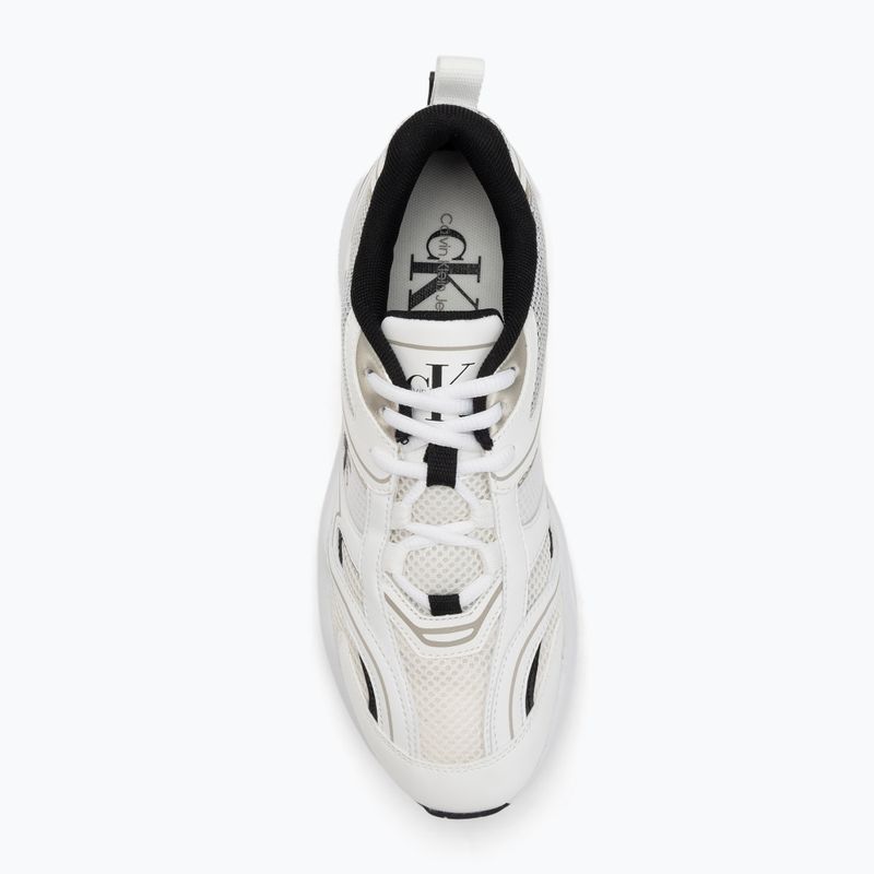 Moteriški batai Calvin Klein YW0YW01807 Retro Tennis Mesh Ml bright white/black 5