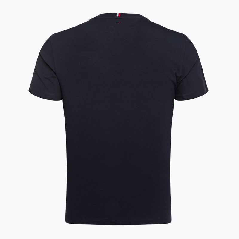 Tommy Hilfiger vyriški treniruočių marškinėliai Colorblocked Mix Media blue 6