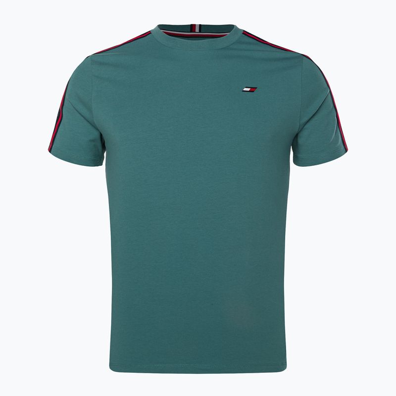 Tommy Hilfiger vyriški treniruočių marškinėliai Textured Tape green 5