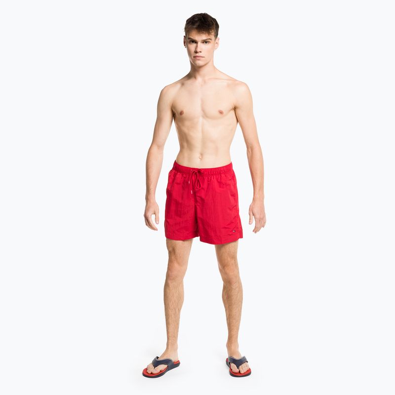 Vyriški Tommy Hilfiger Medium Drawstring maudymosi šortai raudoni 6