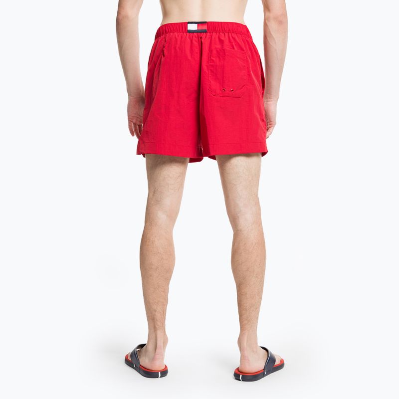 Vyriški Tommy Hilfiger Medium Drawstring maudymosi šortai raudoni 7