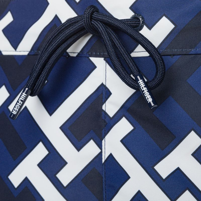 Vyriški Tommy Hilfiger Sf Medium Drawstring Print maudymosi šortai mėlyni 3