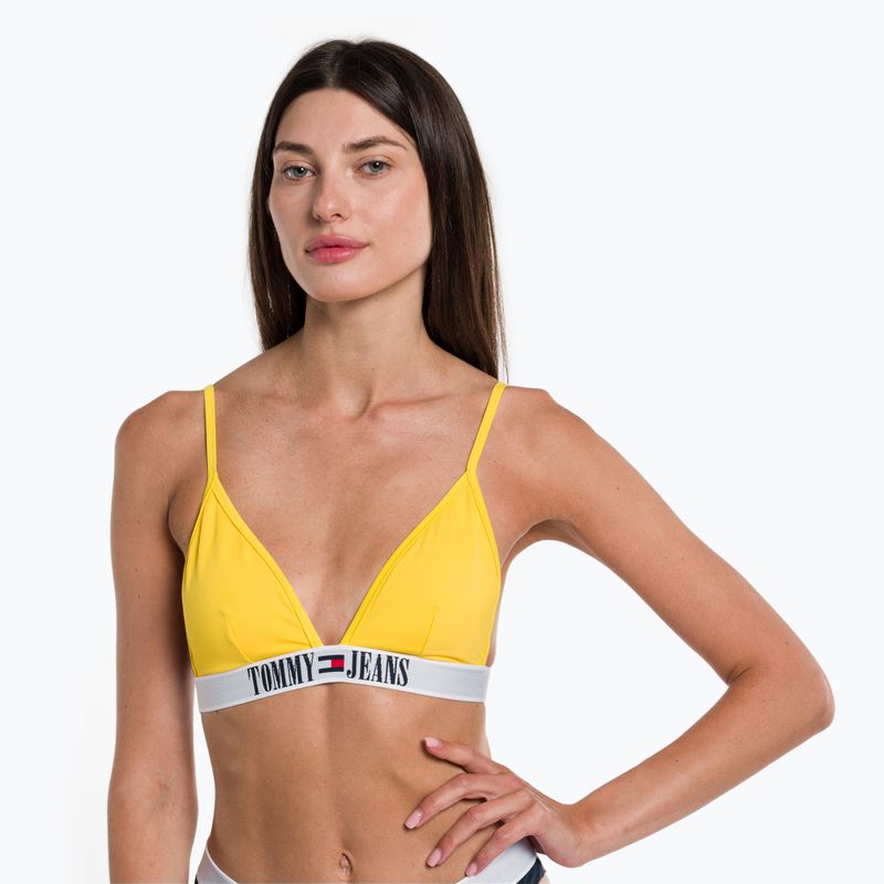 Tommy Hilfiger Triangle Rp geltonas maudymosi kostiumėlio viršus 4