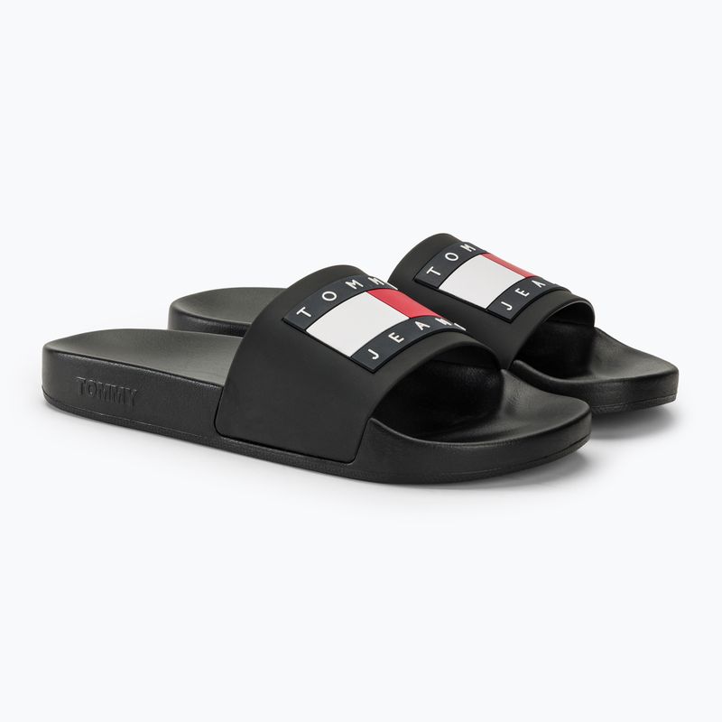 Tommy Jeans Pool Slide Ess black vyriškos šlepetės 4