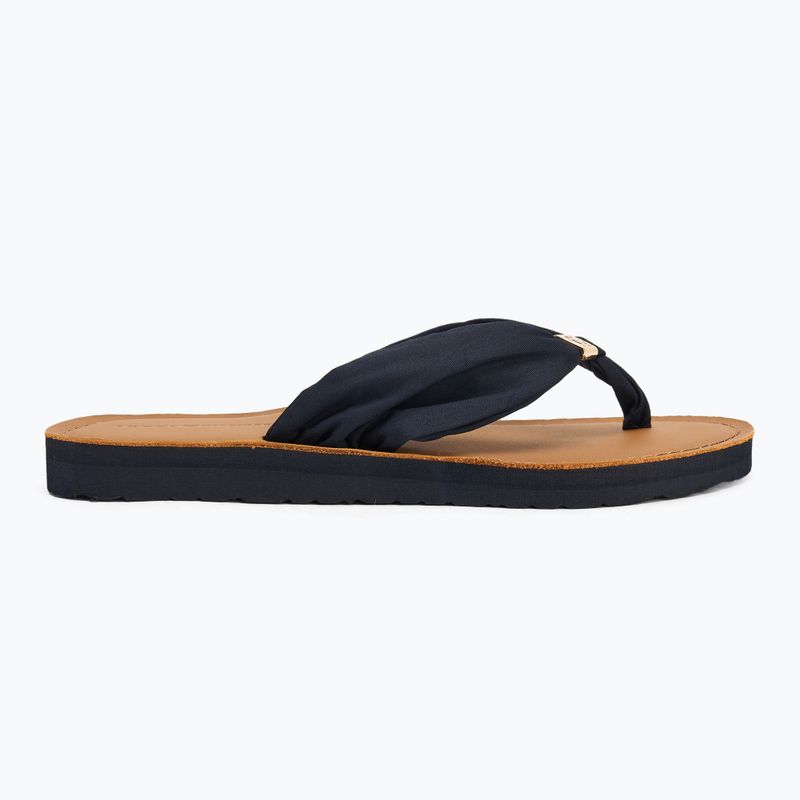 Moteriškos šlepetės per pirštą Tommy Hilfiger Elevated Beach Sandal space blue 2