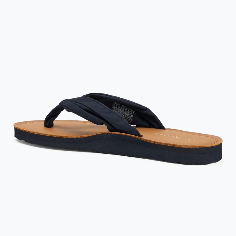 Moteriškos šlepetės per pirštą Tommy Hilfiger Elevated Beach Sandal space blue 3