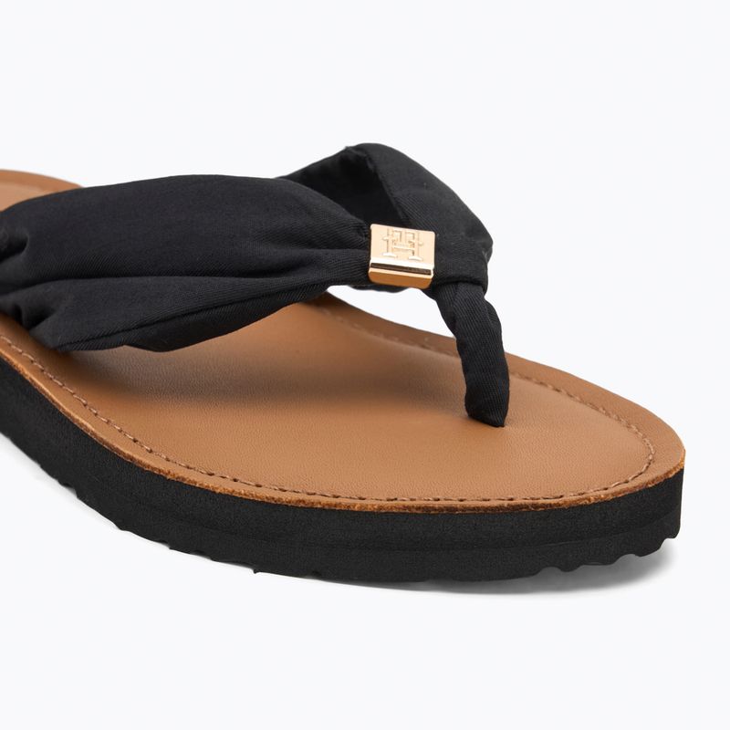 Moteriškos šlepetės per pirštą Tommy Hilfiger Elevated Beach Sandal black 7