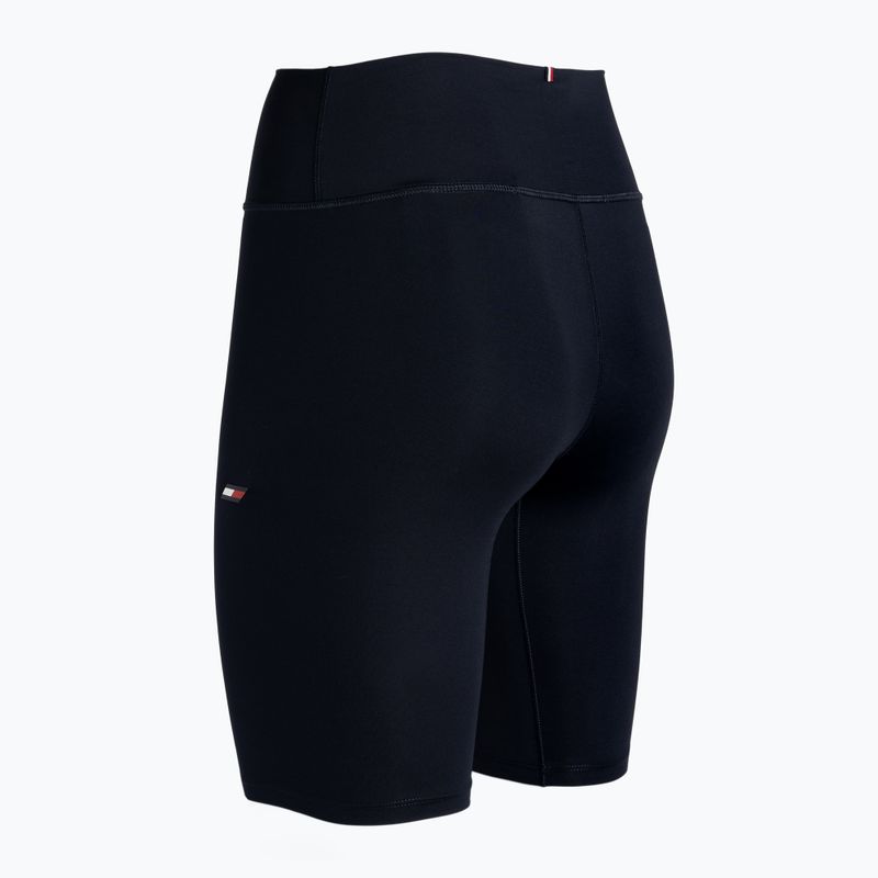 Tommy Hilfiger Essentials Rw Fitted Knit mėlyni moteriški treniruočių šortai 7