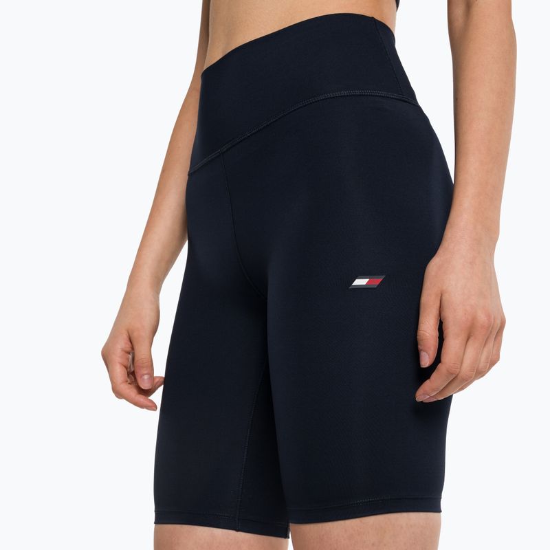 Tommy Hilfiger Essentials Rw Fitted Knit mėlyni moteriški treniruočių šortai 4