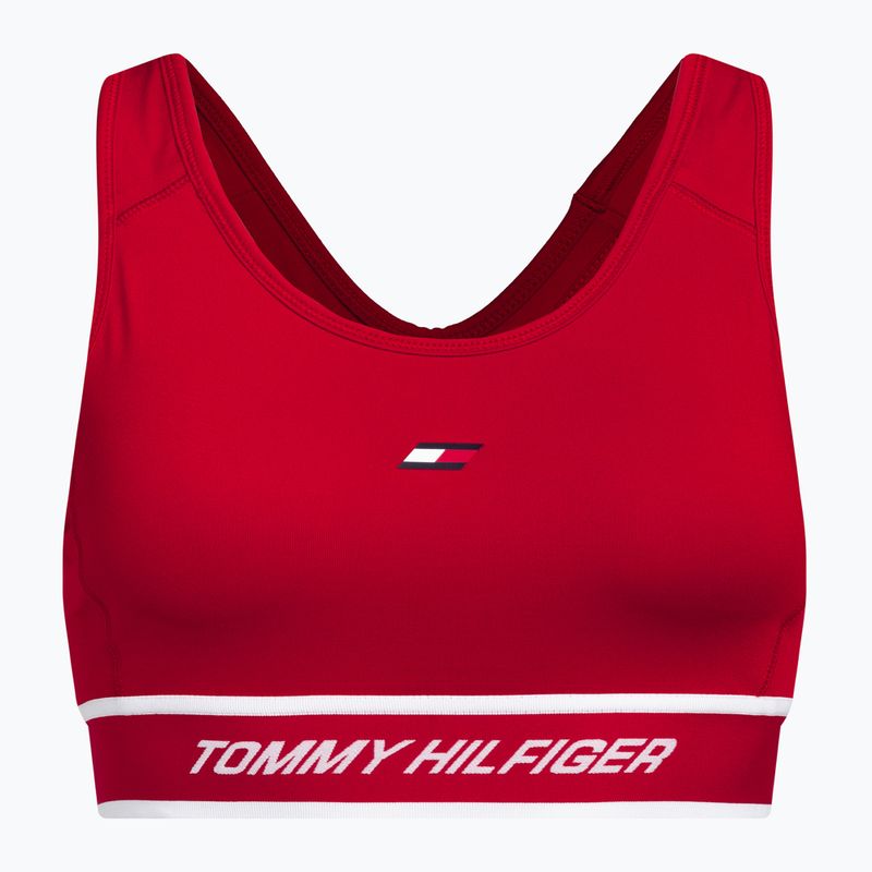 Tommy Hilfiger Mid Int Tape Racer Back raudona fitneso liemenėlė 5