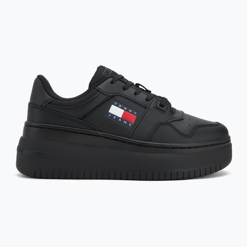 Moteriški batai Tommy Jeans Retro Basket Flatform Ess triple black 2