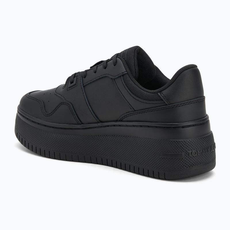 Moteriški batai Tommy Jeans Retro Basket Flatform Ess triple black 3