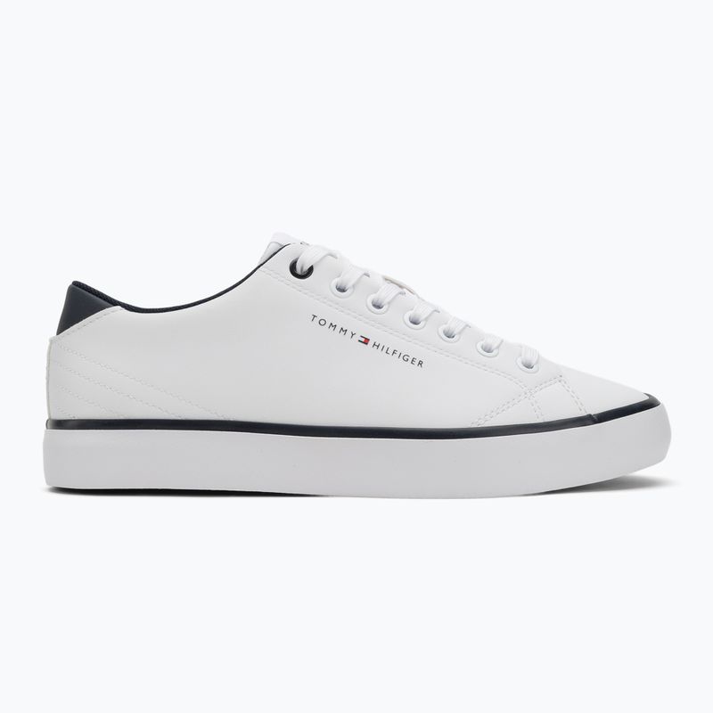 Vyriški sportiniai bateliai Tommy Hilfiger Th Hi Vulc Core Low Leather Ess YBS white 2