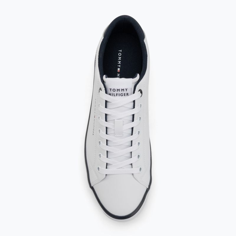 Vyriški sportiniai bateliai Tommy Hilfiger Th Hi Vulc Core Low Leather Ess YBS white 5