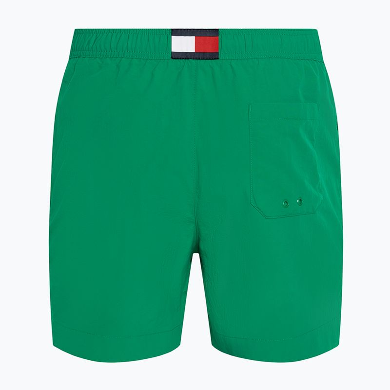 Vyriški "Tommy Hilfiger" vidutinio ilgio su raišteliu olimpiniai žali maudymosi šortai 2