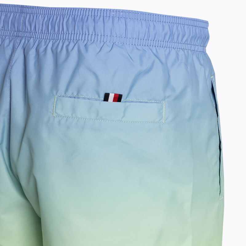 Tommy Hilfiger vyriški maudymosi šortai Medium Drawstring Print ombre blue spell/yellow tulip 4