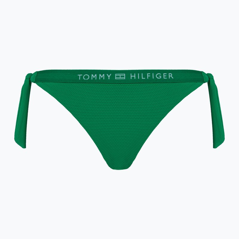 Maudymosi kostiumėlių kelnaitės Tommy Hilfiger Side Tie Bikini olympic green