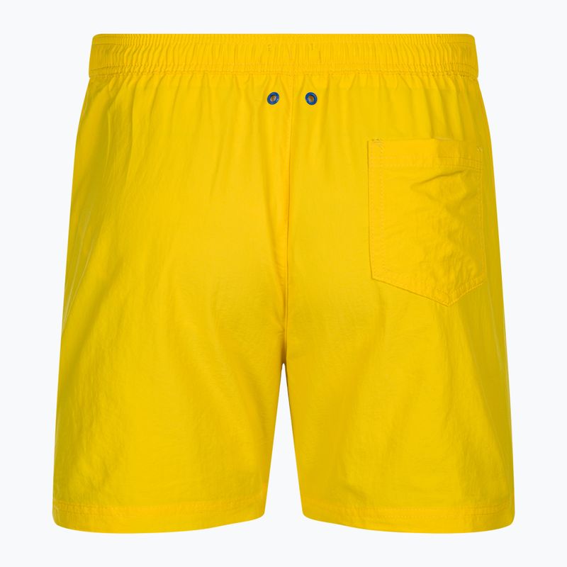 Vyriški Tommy Jeans SF Medium Drawstring Side Tape maudymosi šortai vivid yellow 2